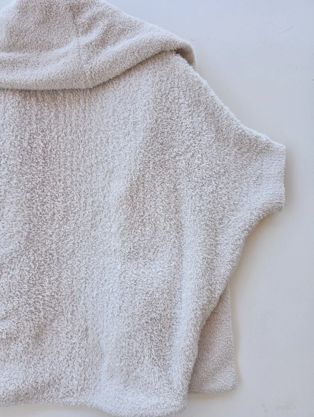 Barefoot Dream CozyChic OS Chunky Knit Cream Open Front Cardigan